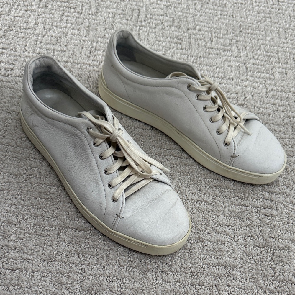 Rag & Bone White Leather Sneakers